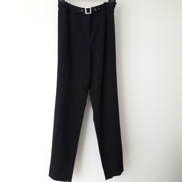 NEW Apt 9 black belted pants plus 20W - Picture 1 of 4